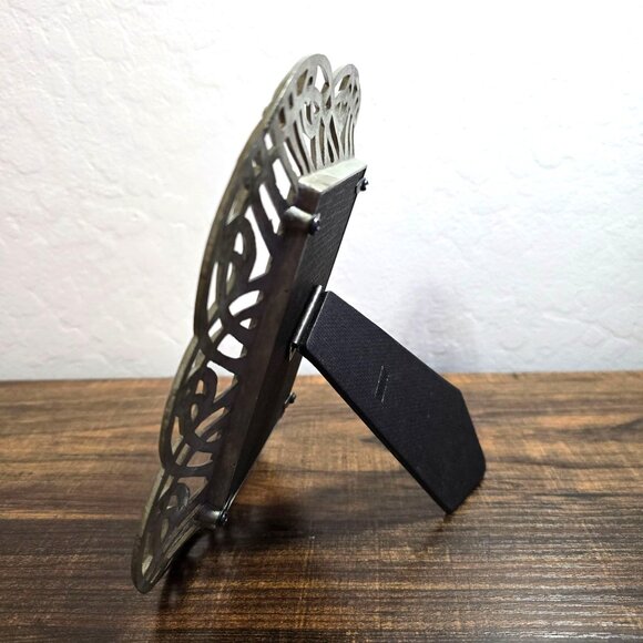 Vintage Silver Scroll Work Metal Picture Frame 3.5" X 5" - Picture 4 of 7